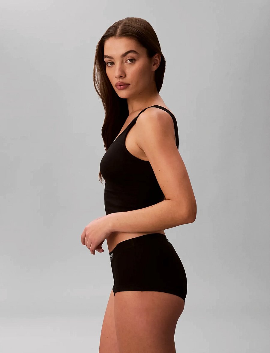Calvin Klein - BOYSHORT 3PK - hipsterid ja bokserid - black black black - 4