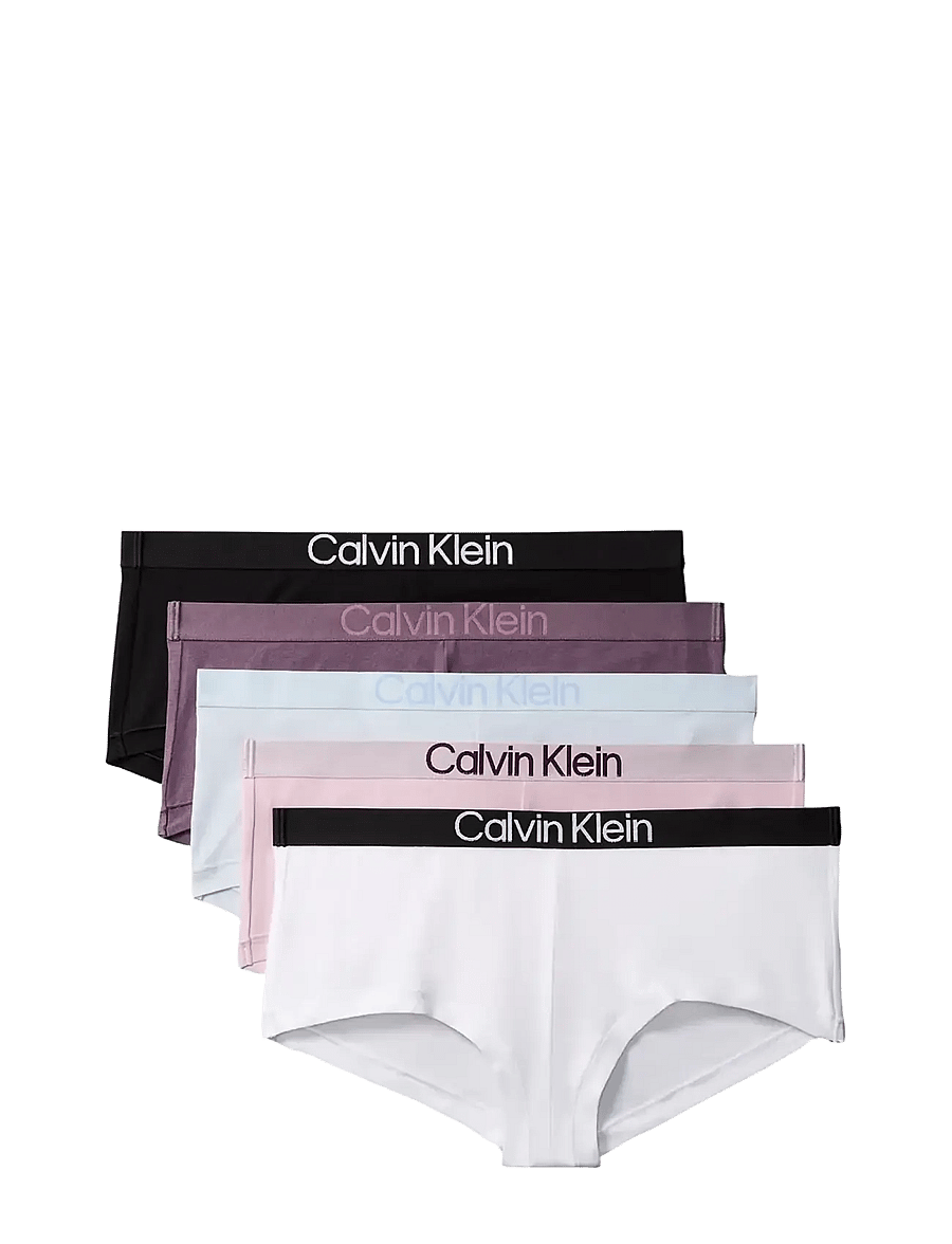 Calvin Klein - BOYSHORT 5PK - hipster & boxershorts - black classic white plein air vinta - 1
