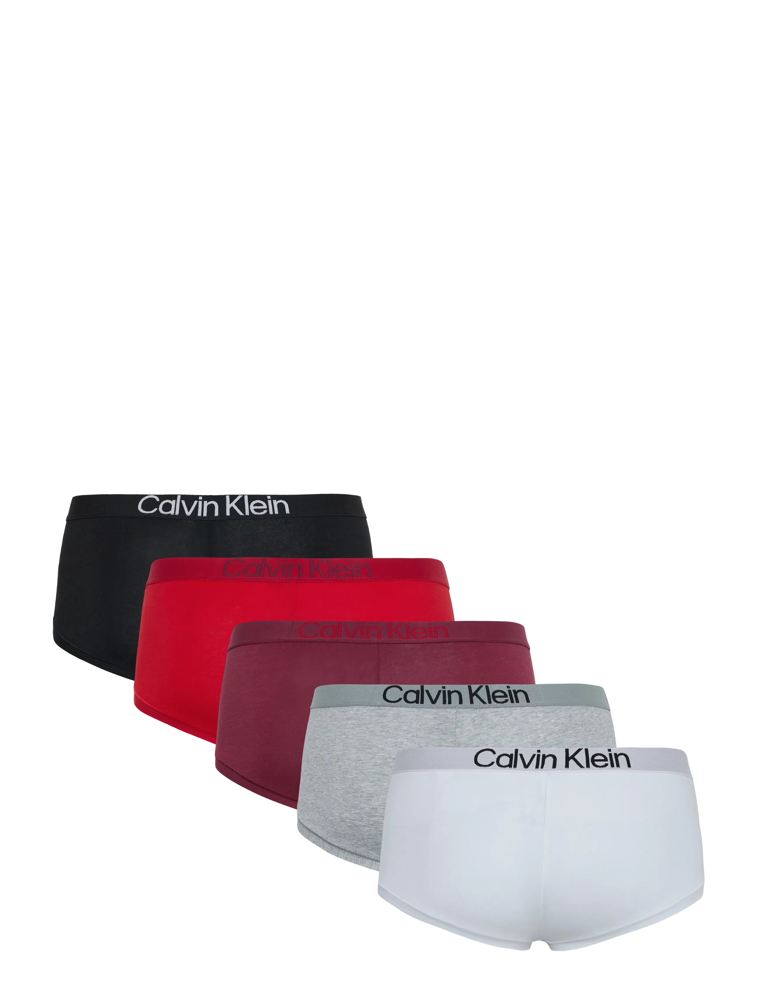 Calvin Klein - BOYSHORT 5PK - hipsters & hotpants - black  grey heather established red - 2