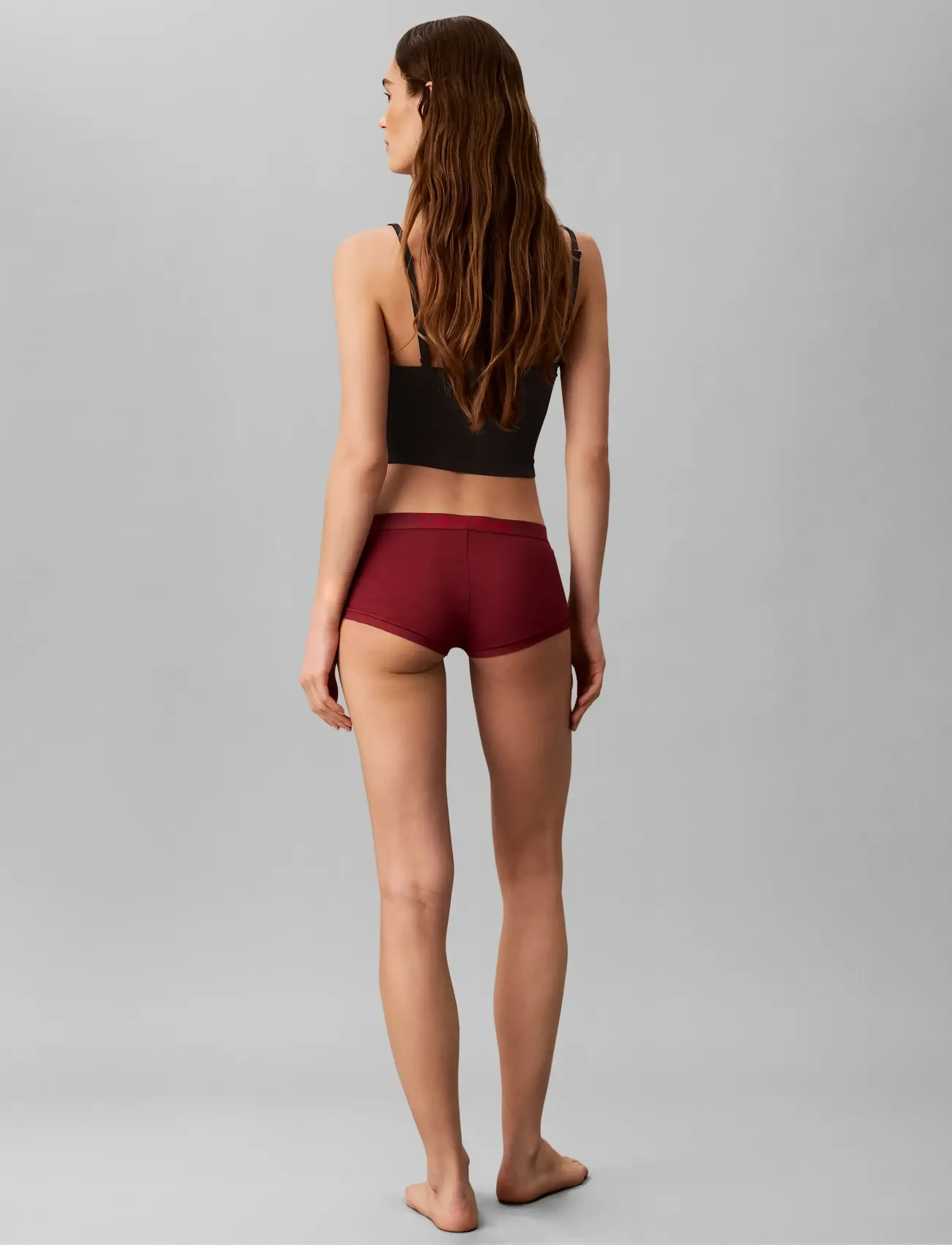 Calvin Klein - BOYSHORT 5PK - hipsters & hotpants - black  grey heather established red - 4
