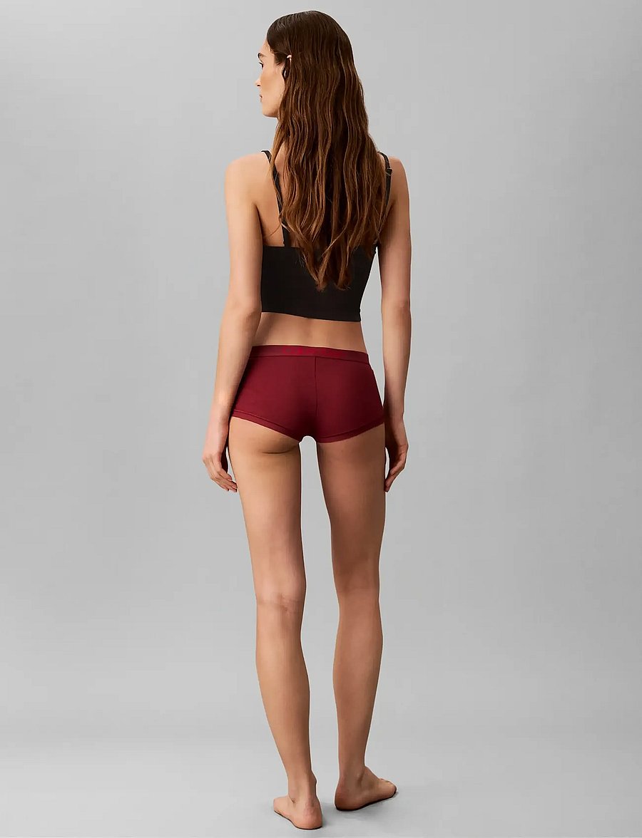 Calvin Klein - BOYSHORT 5PK - hipsters & hotpants - black grey heather established red - 4