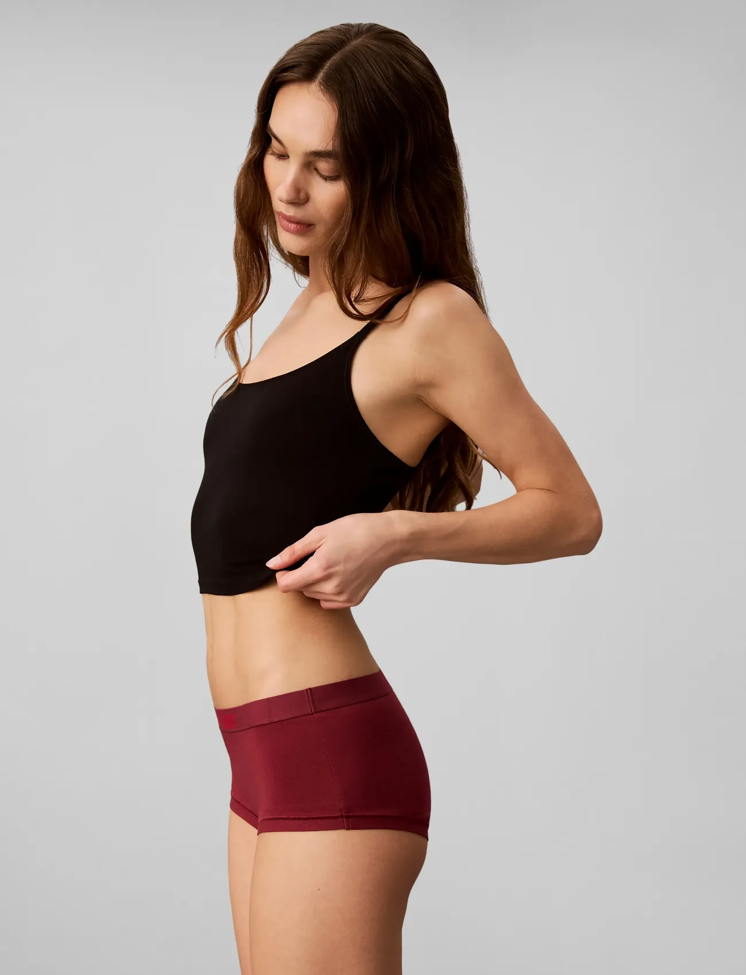 Calvin Klein - BOYSHORT 5PK - hipsters & hotpants - black  grey heather established red - 5