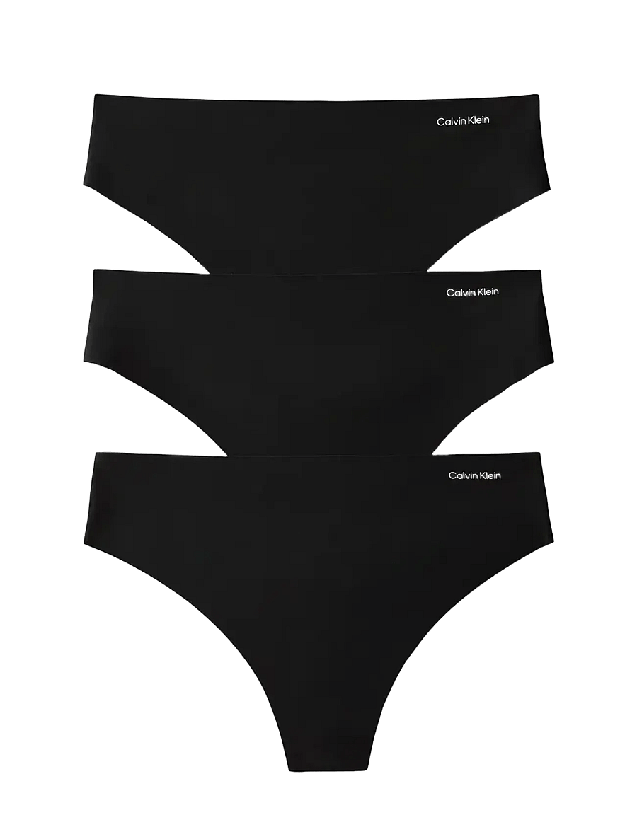 Calvin Klein - THONG 3PK - black black black - 1
