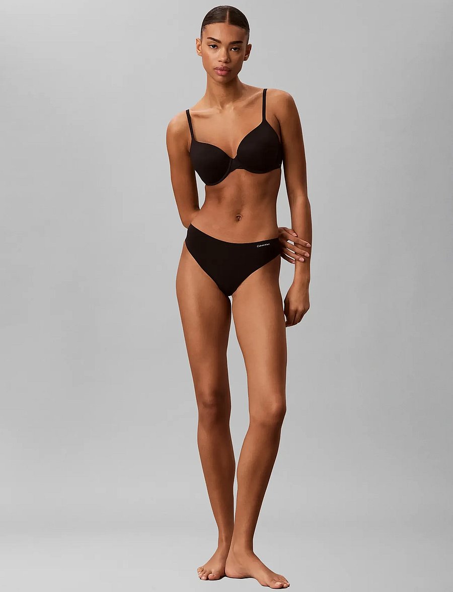 Calvin Klein - THONG 3PK - black black black - 5