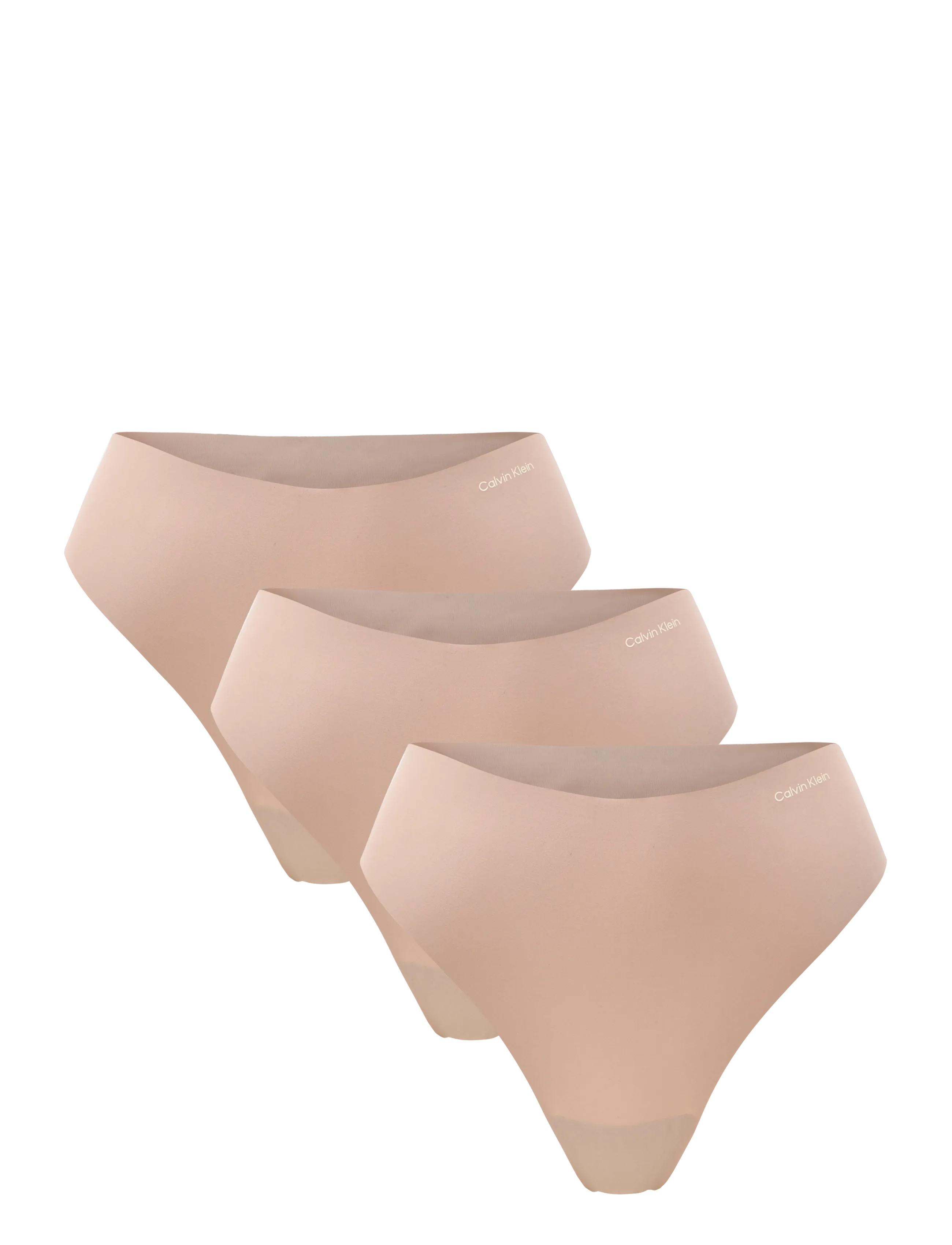 Calvin Klein THONG 3PK - Truser - CEDAR  CEDAR  CEDAR / beige