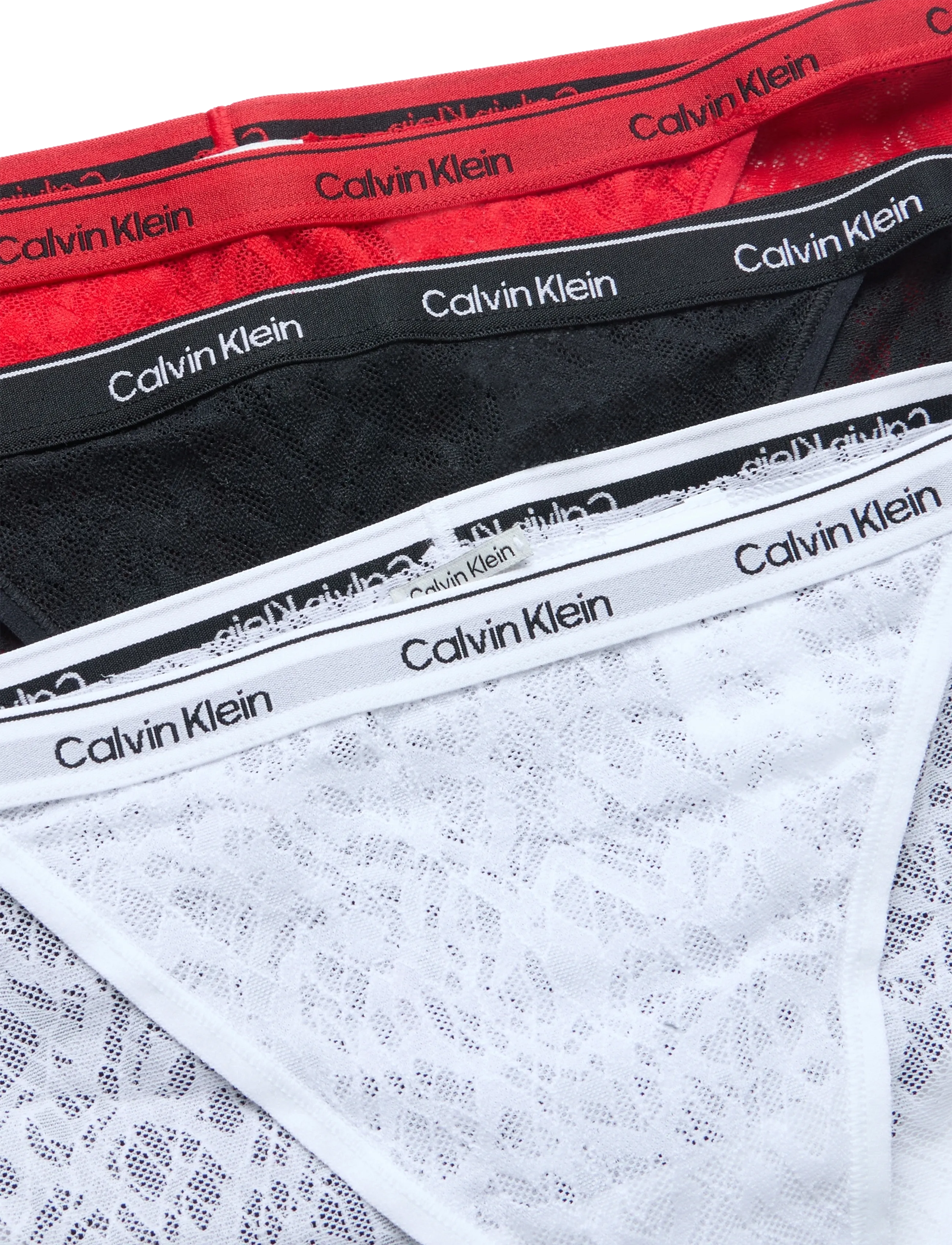 Calvin Klein - BIKINI 3PK - briefs - black classic white goji berry - 2