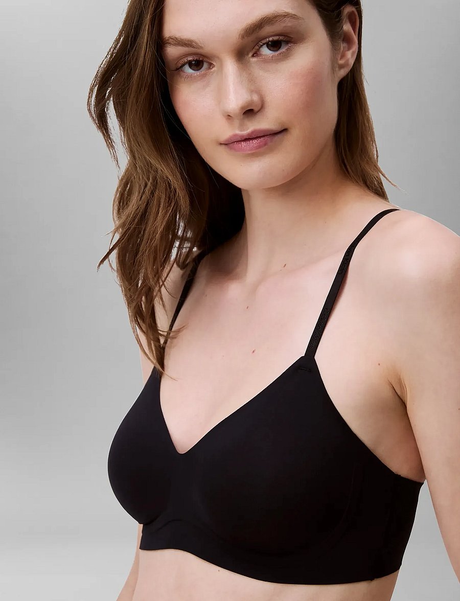 Calvin Klein - LIGHTLY LINED BRALETTE - black - 4