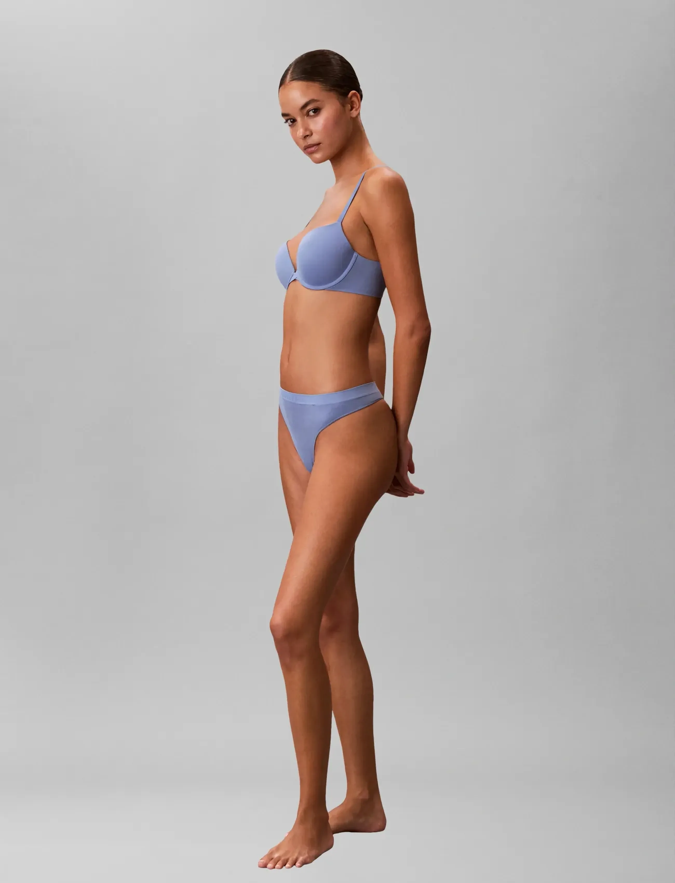 Calvin Klein Push Up Plunge, 65 D, Bras & Oberteile, Blau - Bras, Frauen