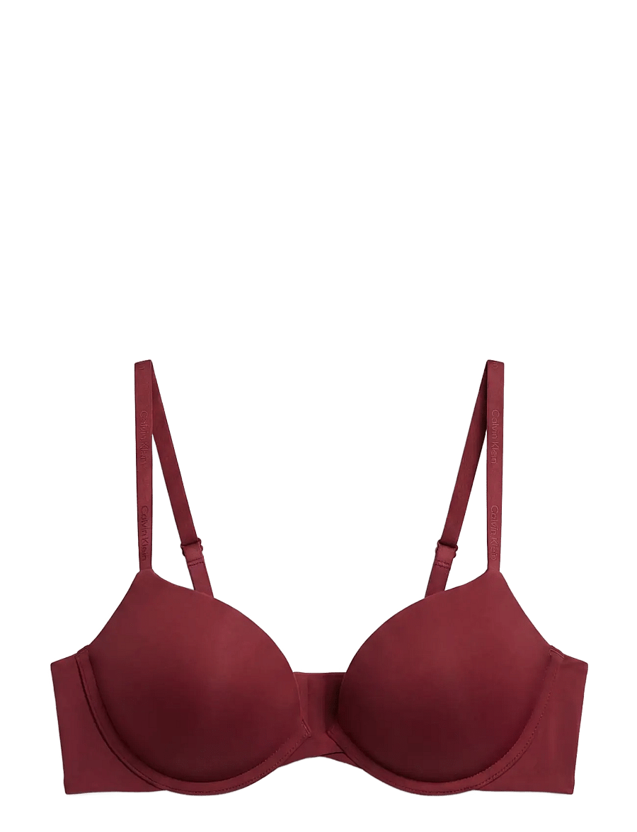 Calvin Klein - PUSH UP PLUNGE - push up bh'er - established red - 1