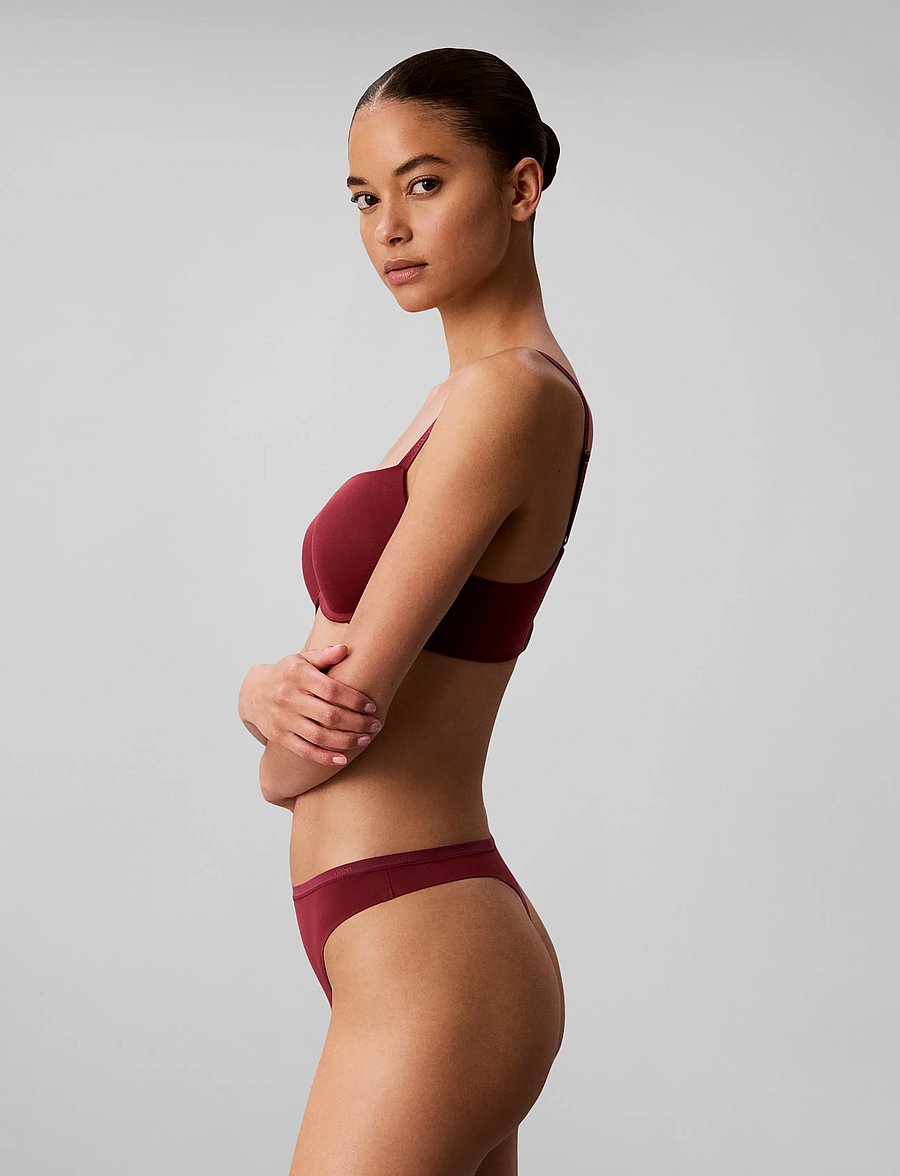 Calvin Klein - PUSH UP PLUNGE - push up bh'er - established red - 5