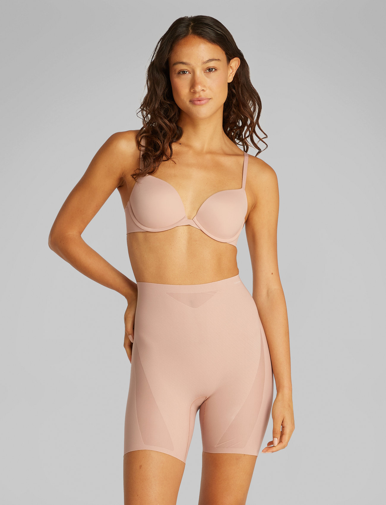 Calvin Klein - PUSH UP PLUNGE - push up bh'er - honey almond - 0