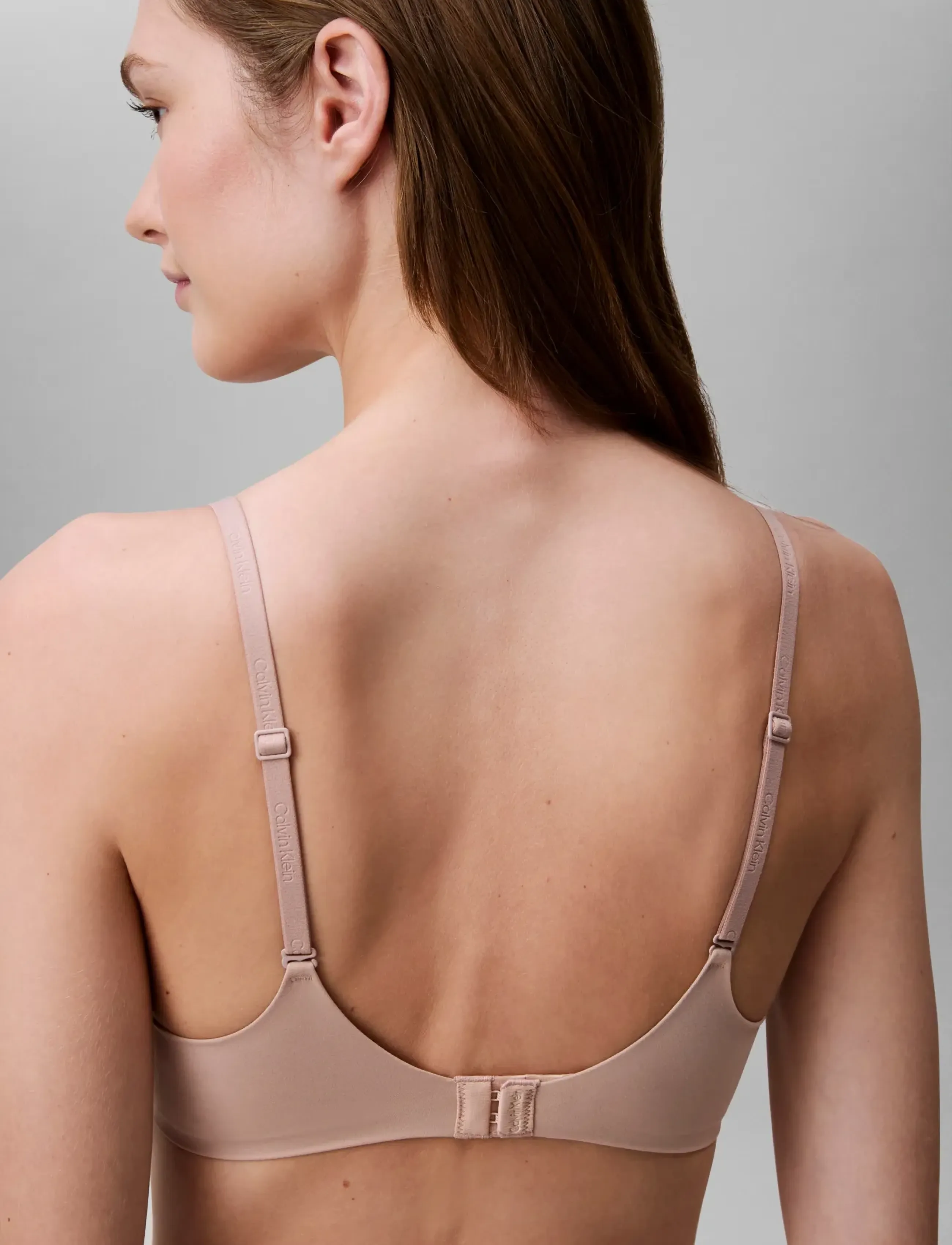 Calvin Klein - PUSH UP PLUNGE - push up -rintaliivit - honey almond - 5