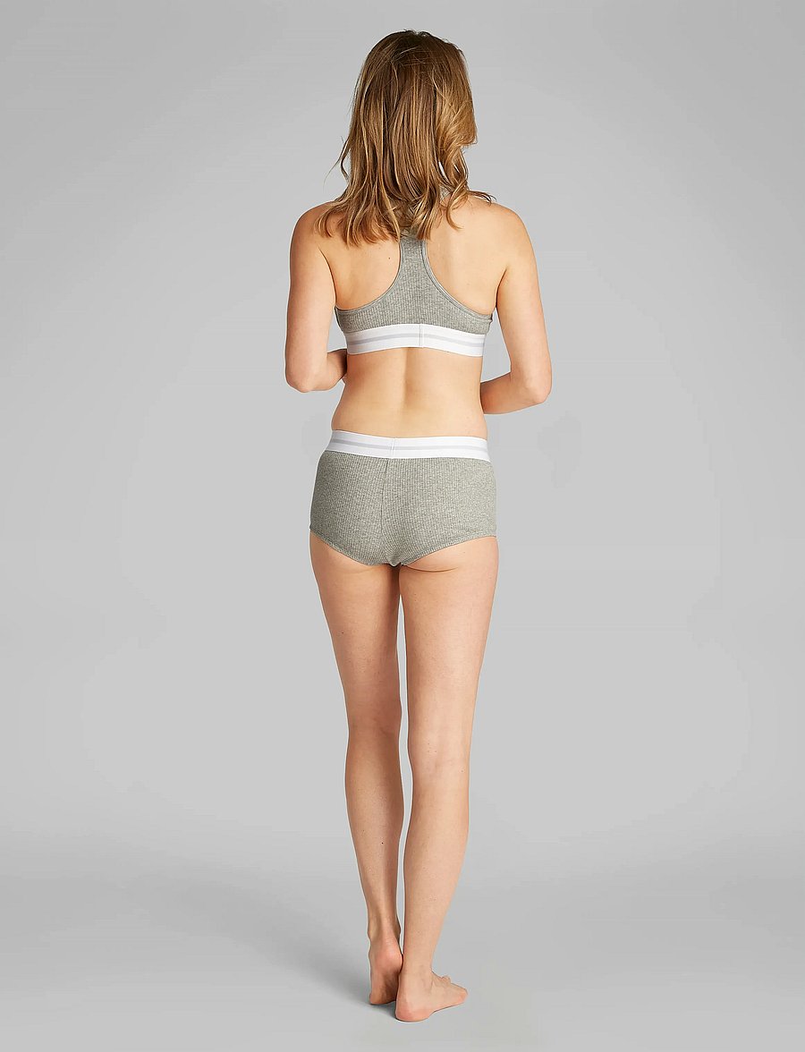 Calvin Klein - LIGHTLY LINED BRALETTE - tank top rinnahoidjad - grey heather - 3