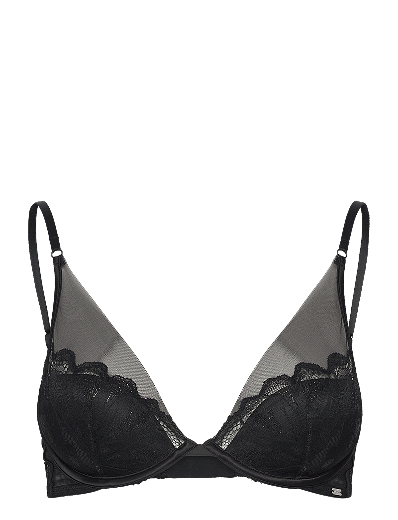 Calvin Klein - LIGHTLY LINED PLUNGE - plunge bras - black - 1