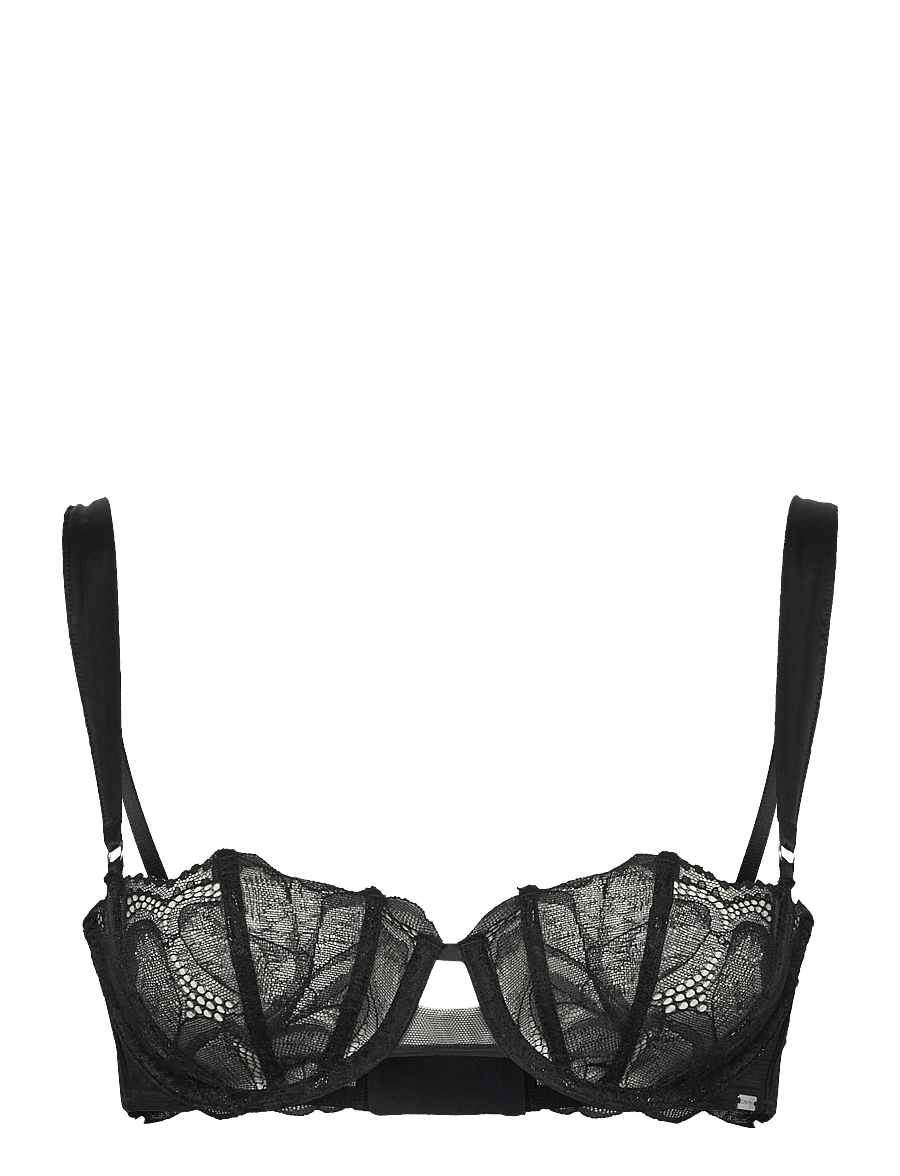 Calvin Klein - UNLINED BALCONETTE - balconette bh's - black - 1