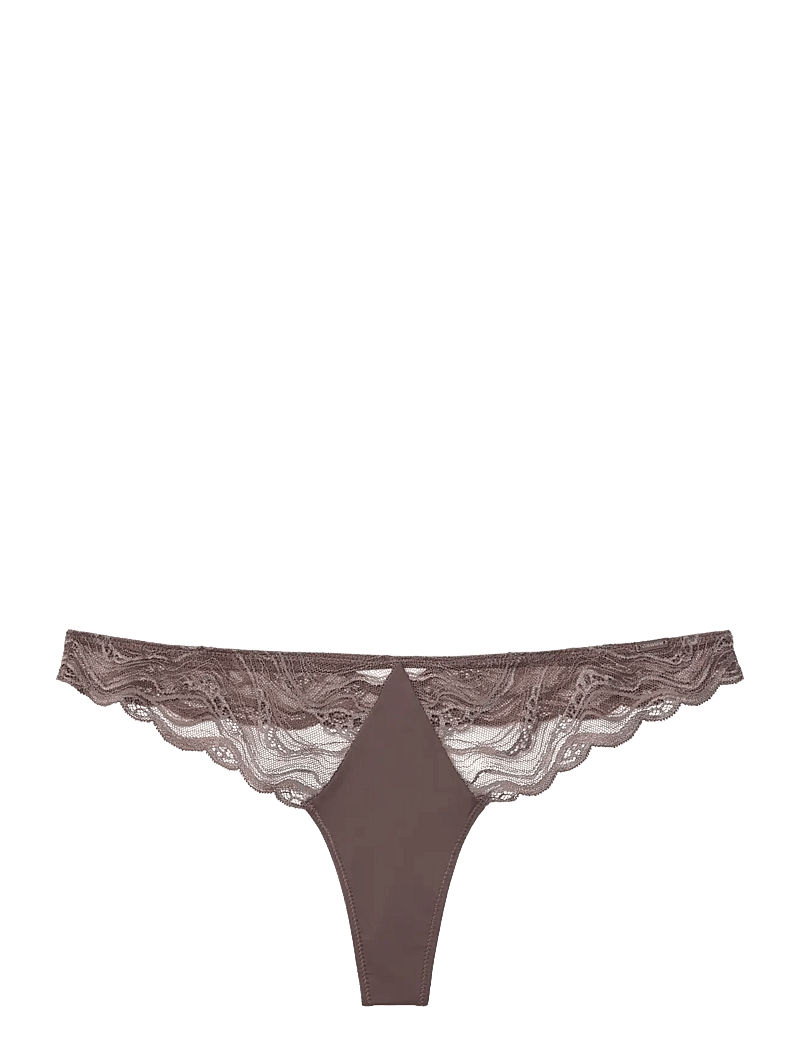 Calvin Klein - THONG - g-strengur - botanical brown - 1
