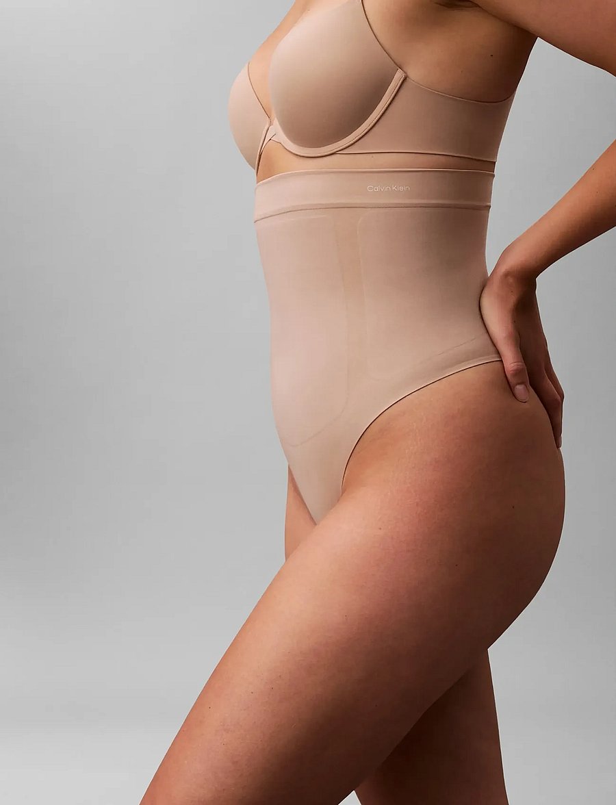 Calvin Klein - EXTRA FIRM SEAMLESS THONG - bezvīļu biksītes - cedar - 5