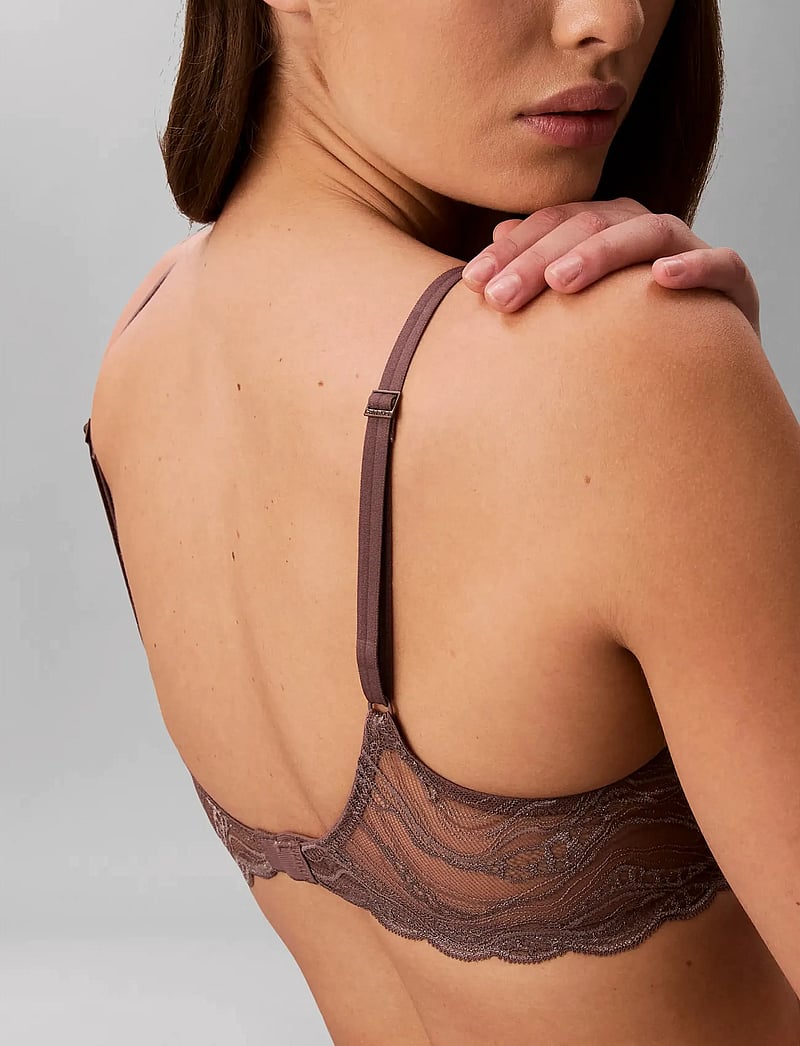 Calvin Klein - LIGHTLY LINED PLUNGE - plunge bhs - botanical brown - 4