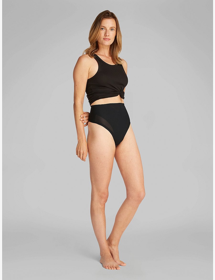 Calvin Klein - THONG - jupes et bas sculptants - black - 0