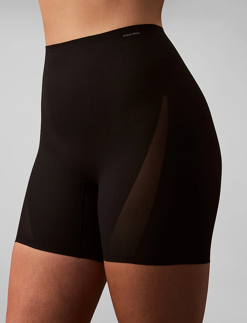 Calvin Klein - MID THIGH SHORT - kujuandvad püksid ja seelikud - black - 5