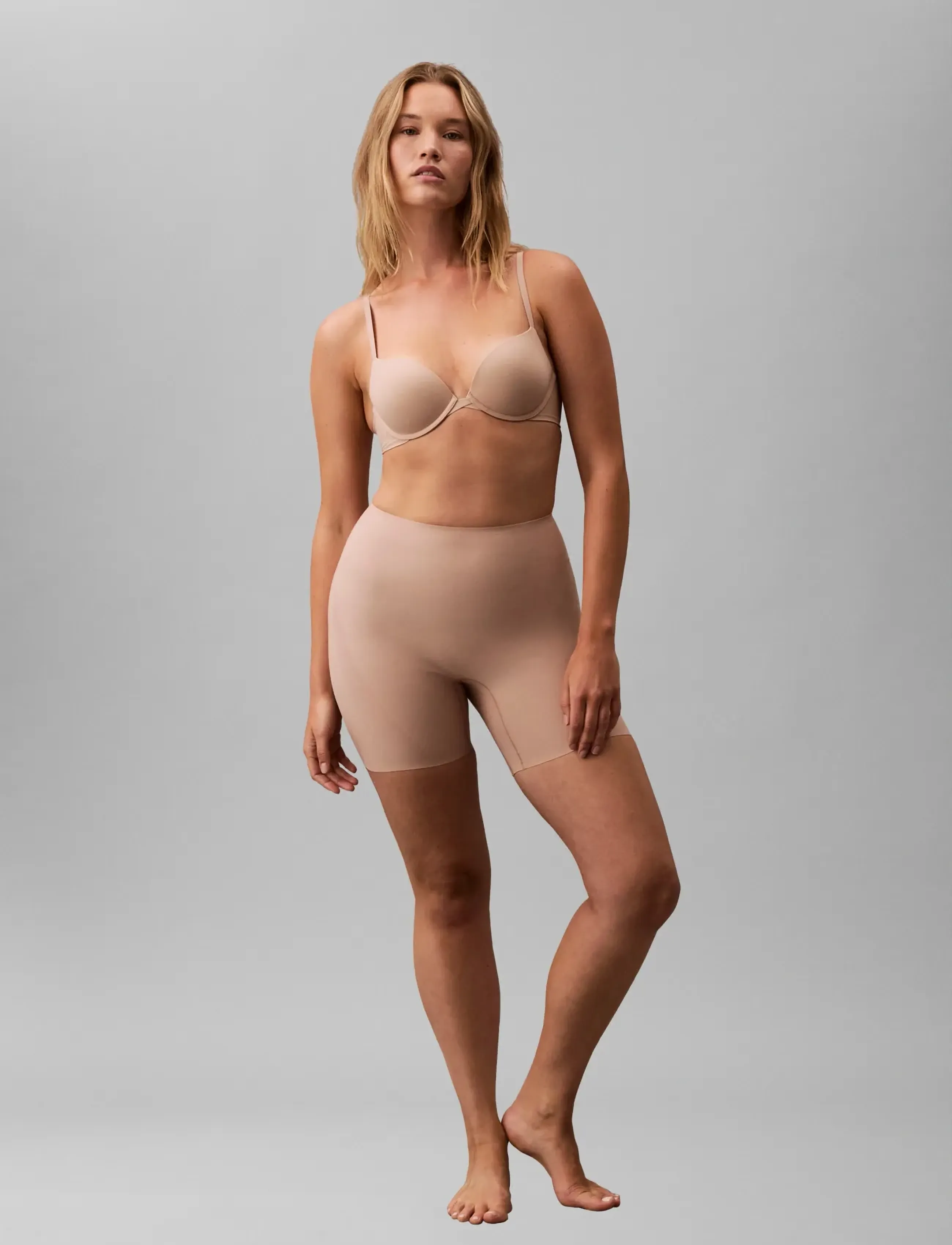 Calvin Klein MID THIGH SHORT - Lingerie - CEDAR / beige