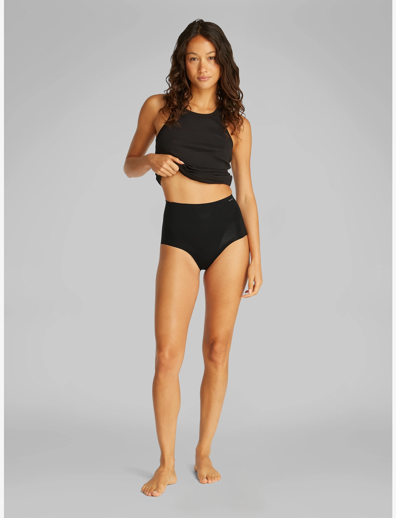 Calvin Klein Brief, S, Panties, Schwarz - High Waisted Frauen