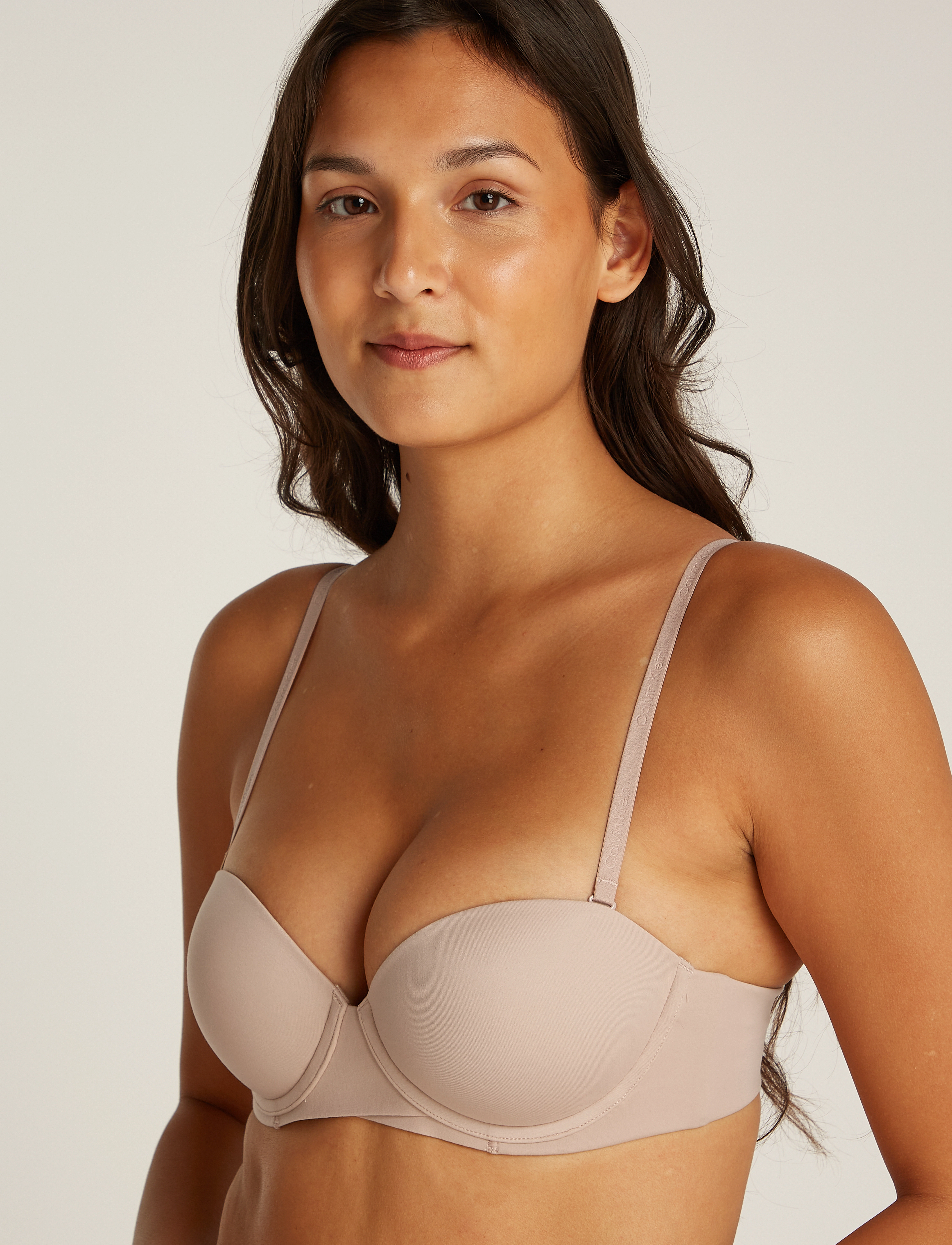 Calvin Klein Push Up Strapless, 85 E, Bras & Oberteile, Beige - Bras, Frauen