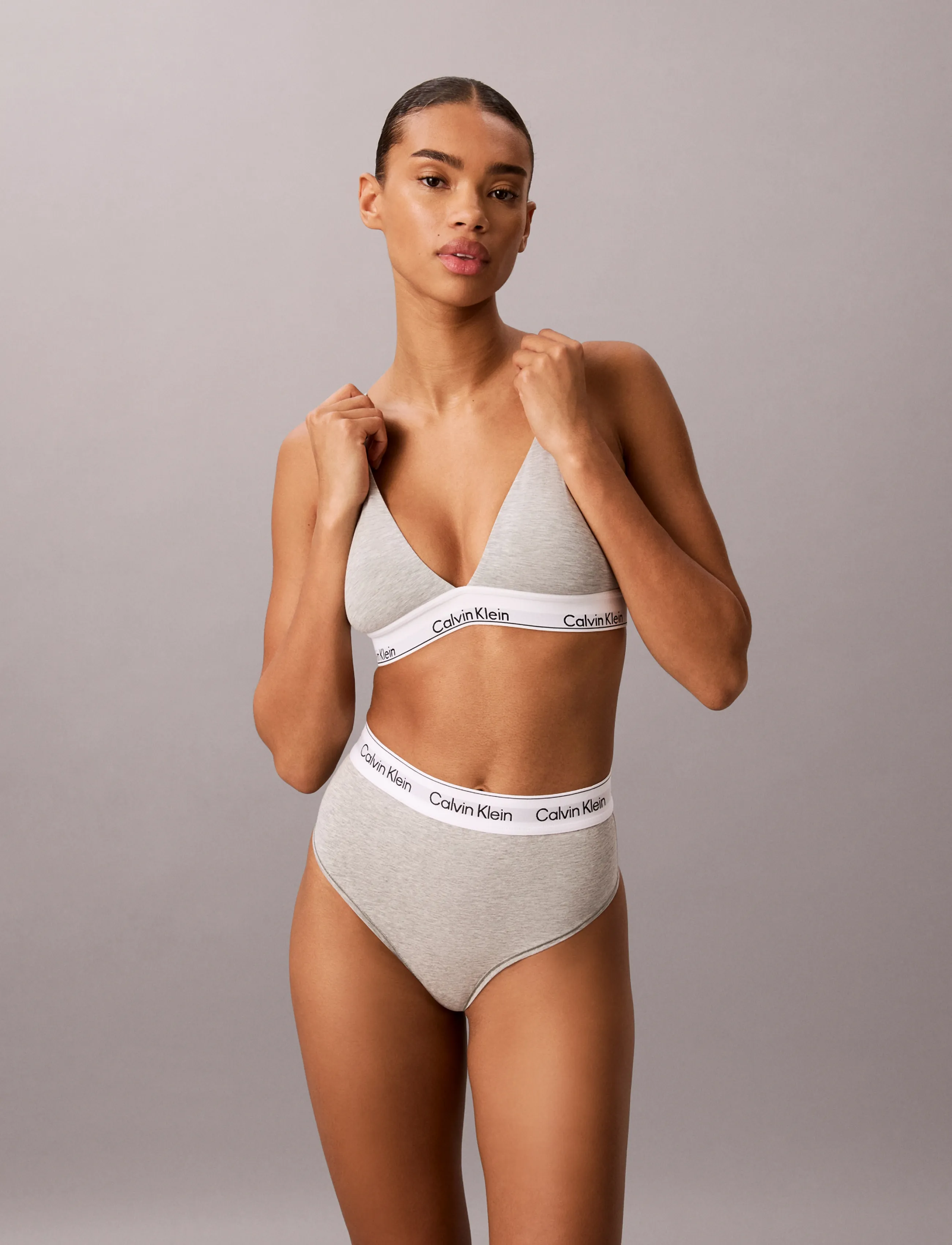 Calvin Klein - THONG - alhaisimmat hinnat - b10 grey heather - 3