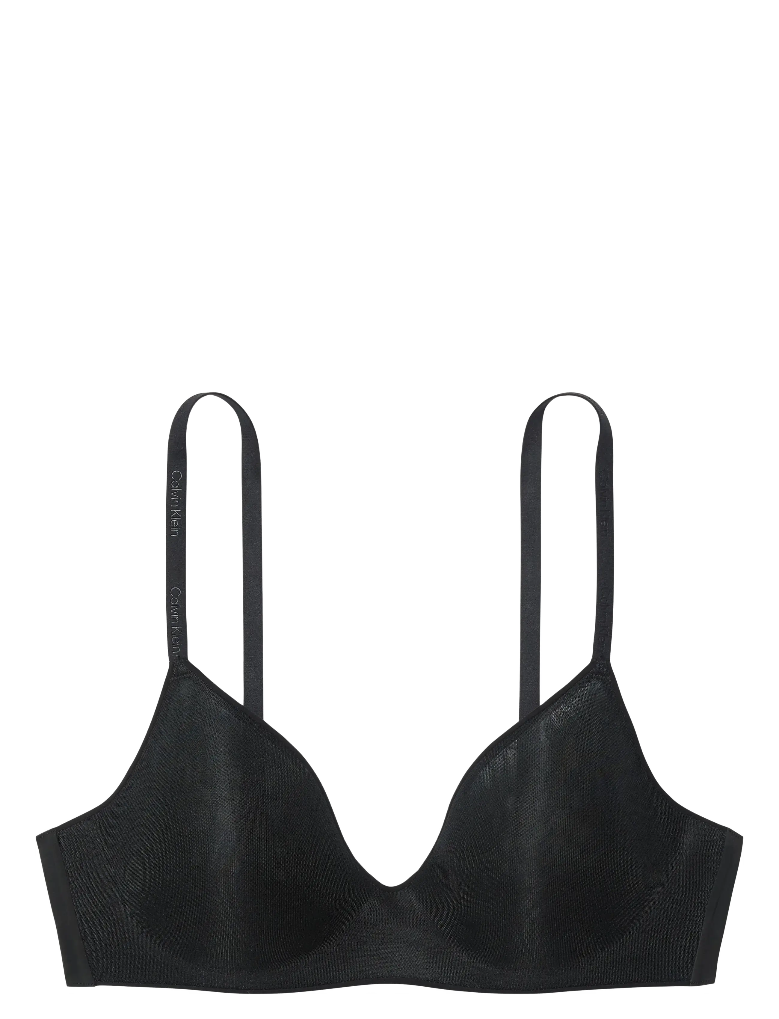Calvin Klein LIGHTLY LINED WIREFREE PLUNGE - Põhirõivad - BLACK / black