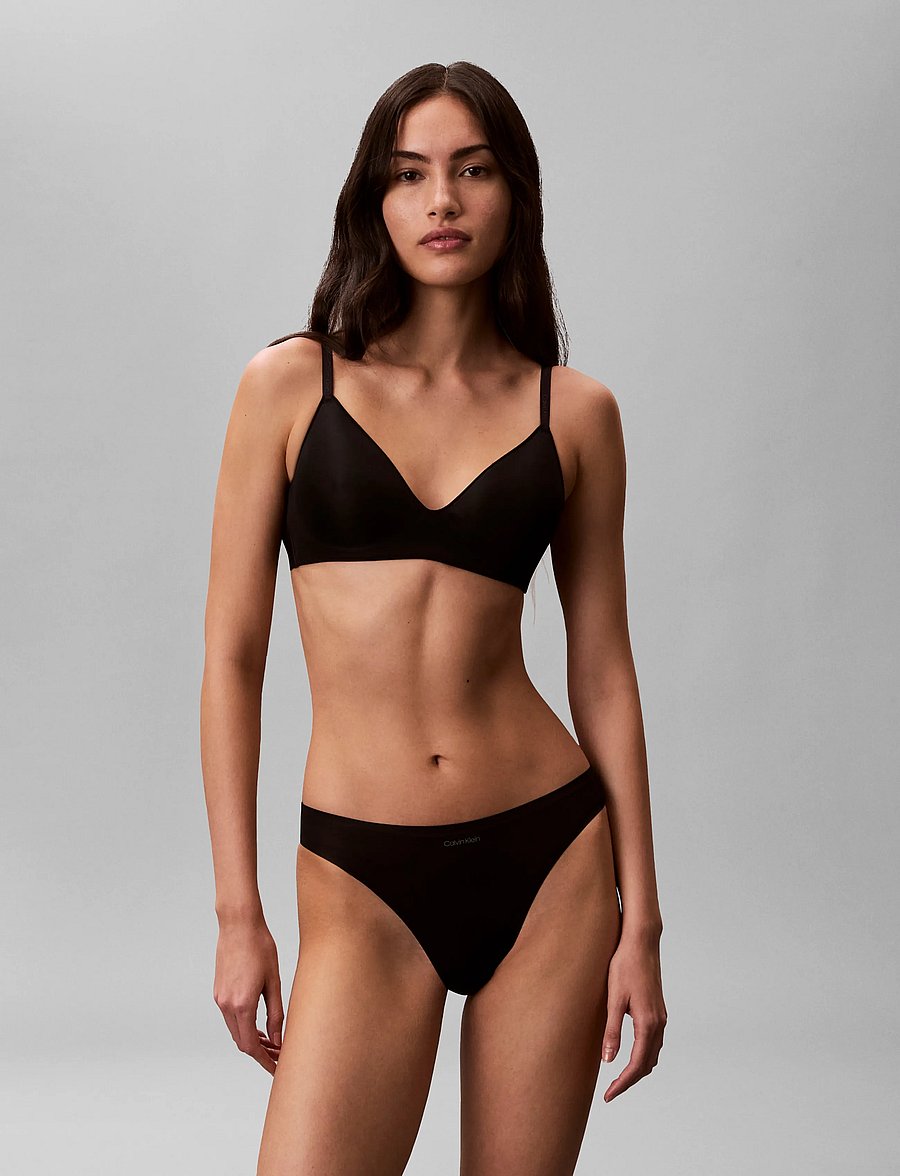 Calvin Klein - LIGHTLY LINED WIREFREE PLUNGE - black - 4