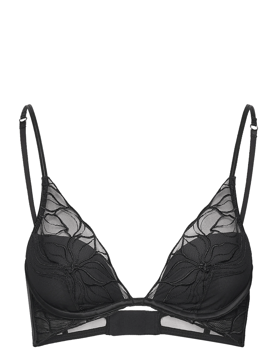 Calvin Klein - LIGHTLY LINED PLUNGE - plunge bh's - black - 1