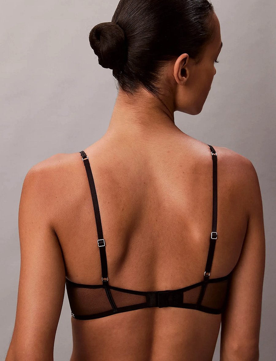 Calvin Klein - LIGHTLY LINED PLUNGE - plunge bh's - black - 5