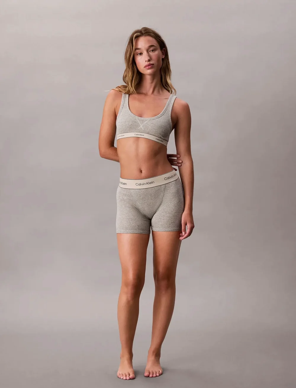 Calvin Klein - UNLINED BRALETTE - bralette - grey heather - 3