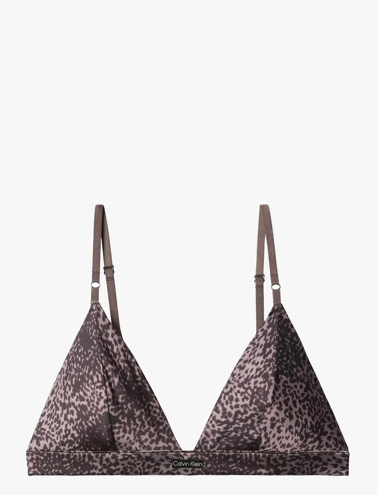 Calvin Klein - UNLINED TRIANGLE - bralette - tidal animal botanical brown - 1
