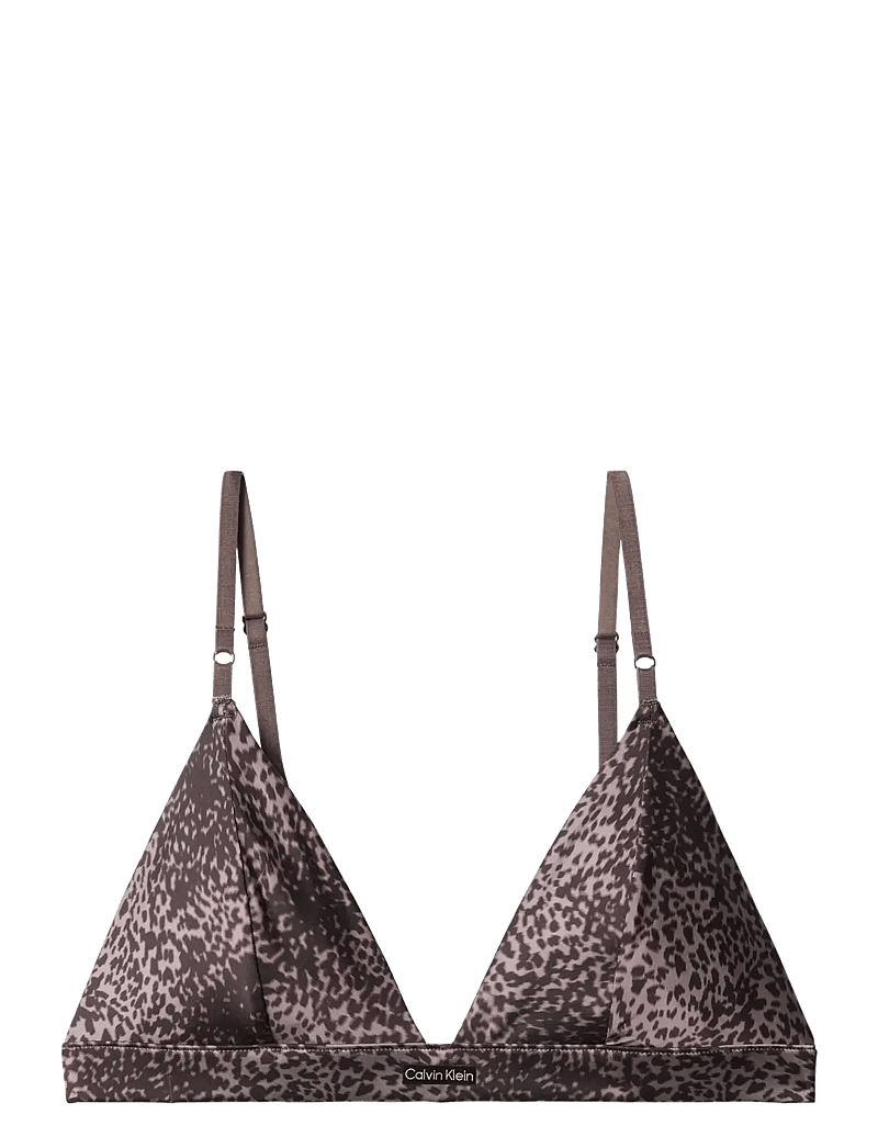 Calvin Klein - UNLINED TRIANGLE - bralette - tidal animal botanical brown - 1