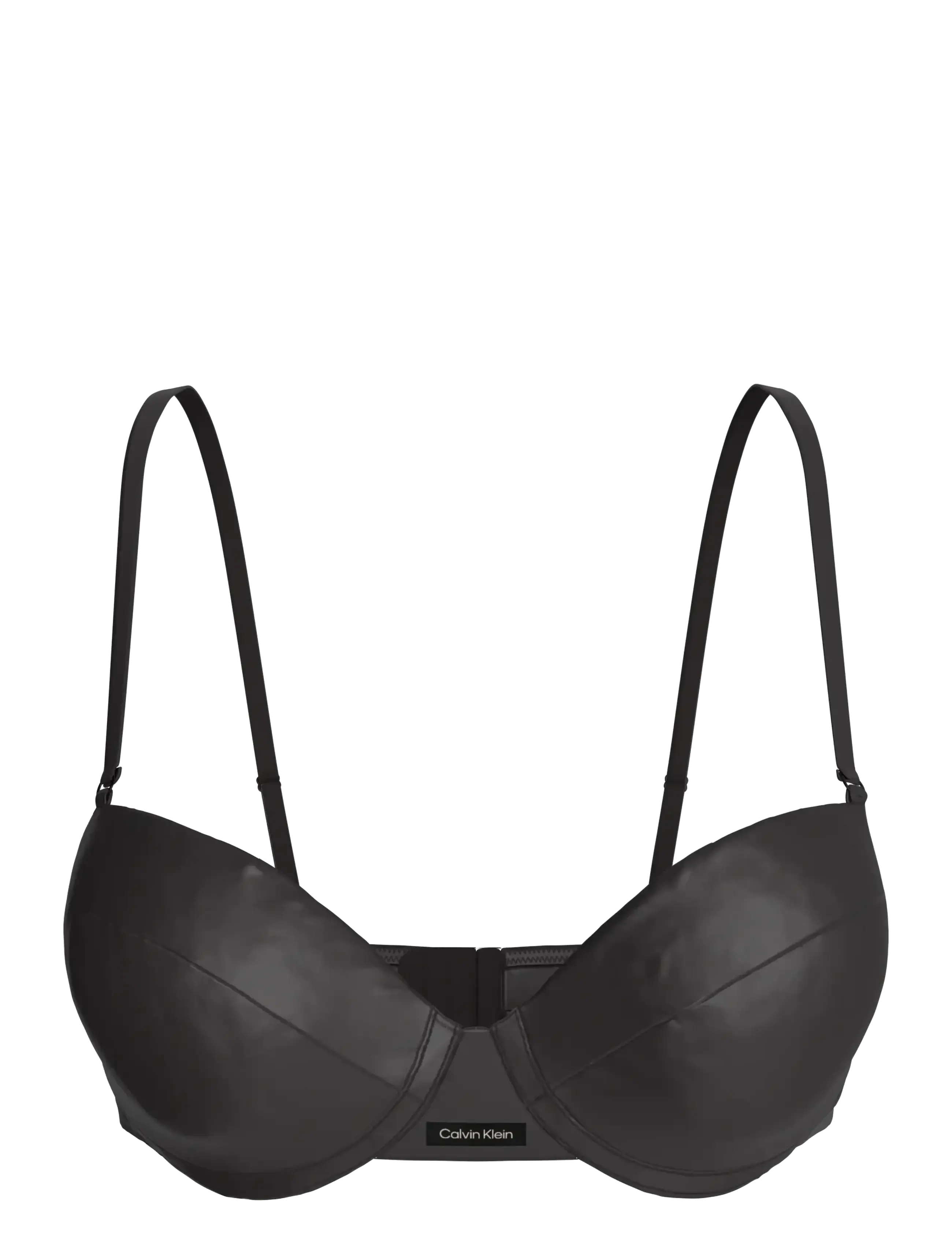 Calvin Klein LIGHTLY LINED DEMI - Balconette tipa krūšturi - BLACK / black