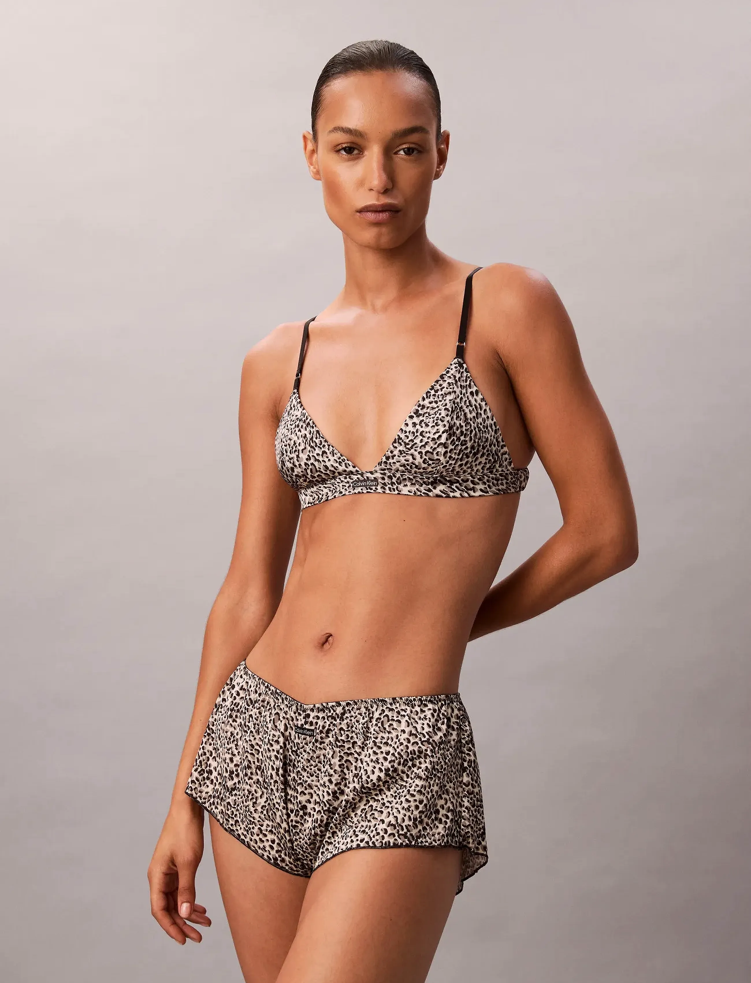 Calvin Klein TAPSHORT - Pyjamas & loungewear - ANIMAL PRINT TEMPT+TEMP COLOR / multi