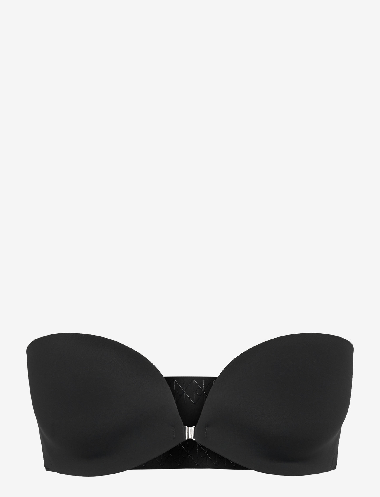 Calvin Klein - FRONT CLASP PU STRAPLESS - stropløse bh'er - black - 0