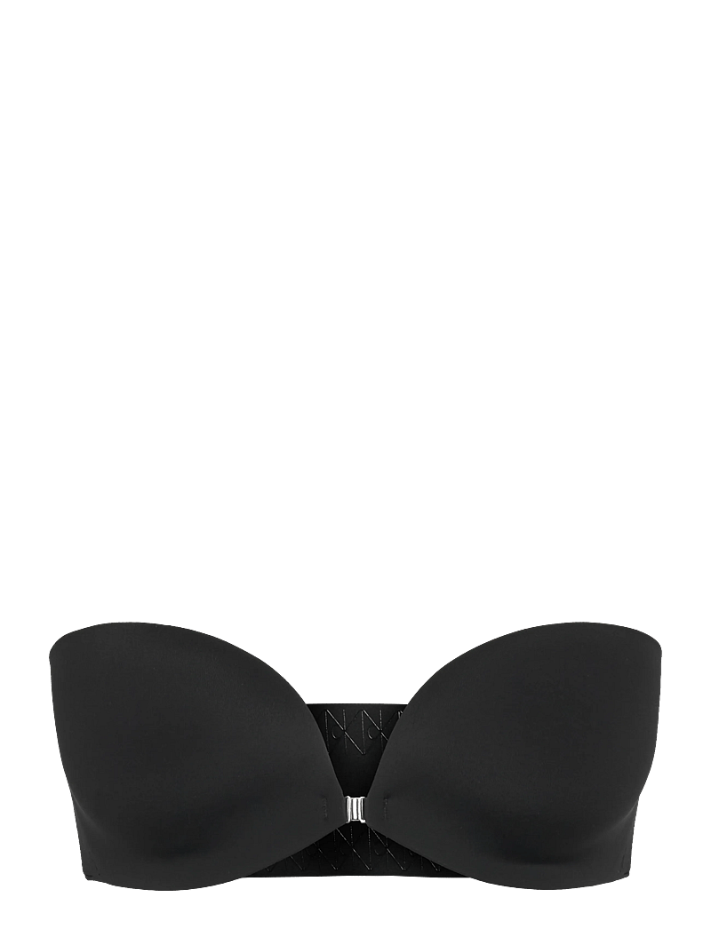 Calvin Klein - FRONT CLASP PU STRAPLESS - stropløse bh'er - black - 0