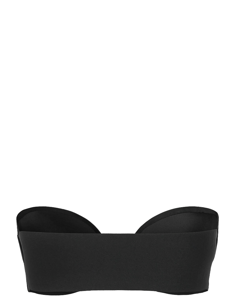 Calvin Klein - FRONT CLASP PU STRAPLESS - axelbandslösa bh:ar - black - 1