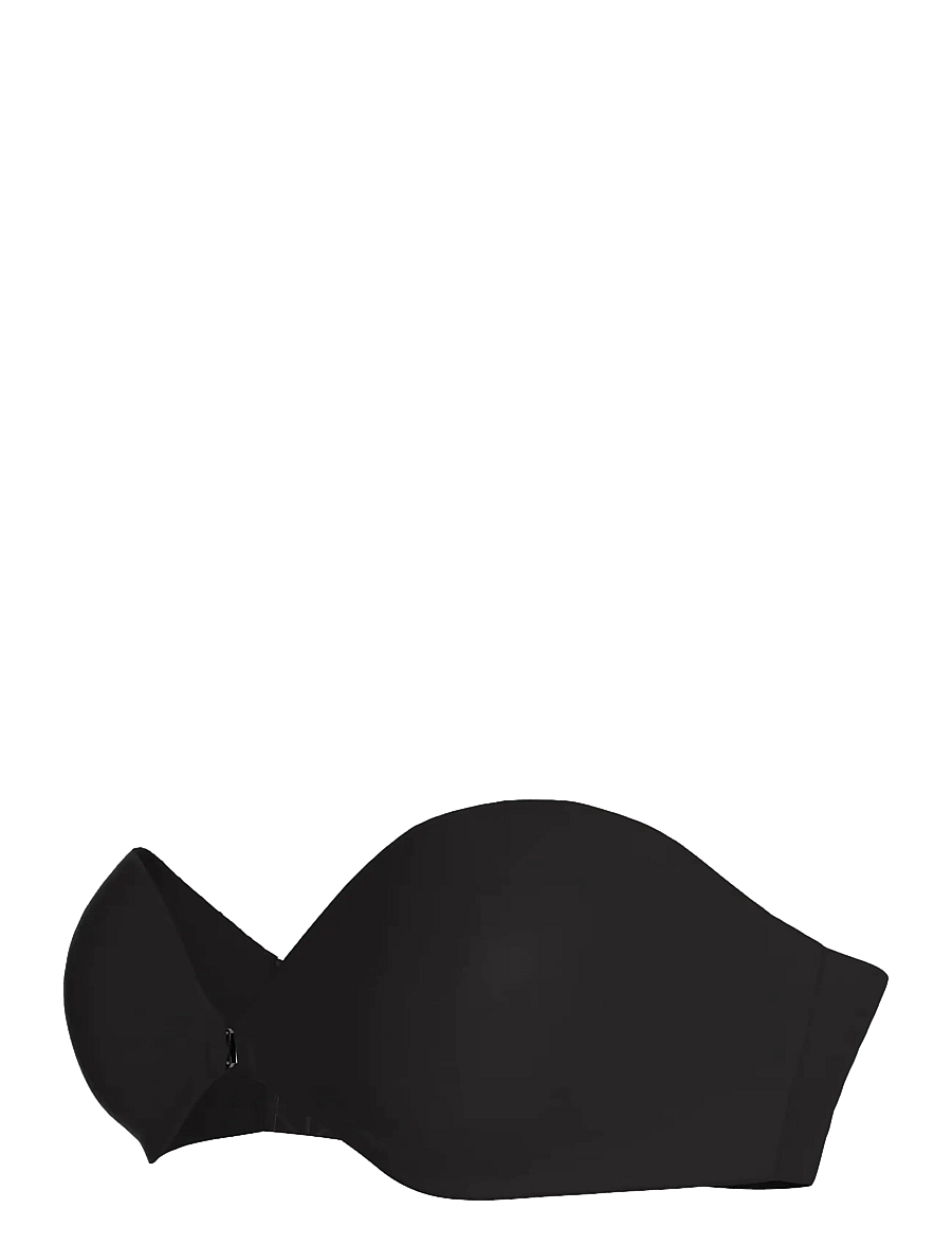 Calvin Klein - FRONT CLASP PU STRAPLESS - axelbandslösa bh:ar - black - 3