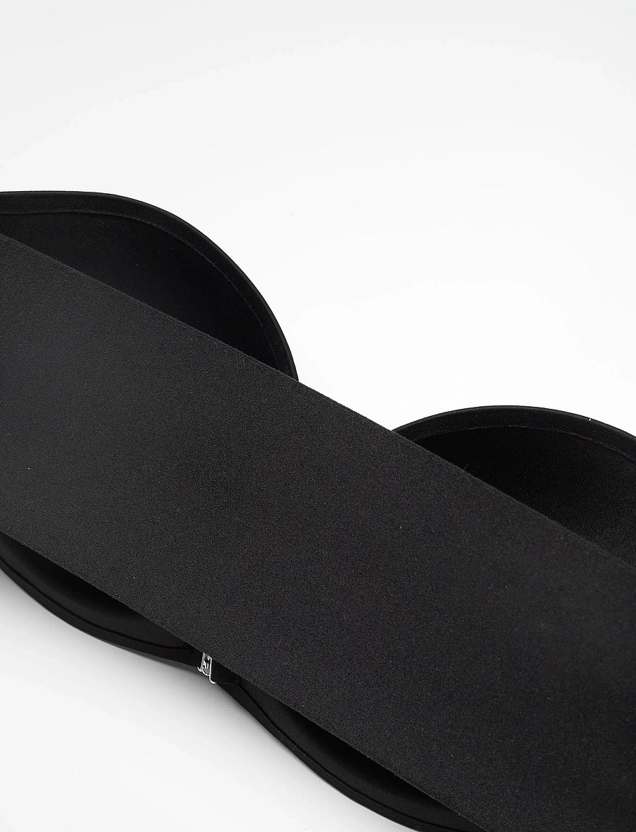 Calvin Klein - FRONT CLASP PU STRAPLESS - axelbandslösa bh:ar - black - 5