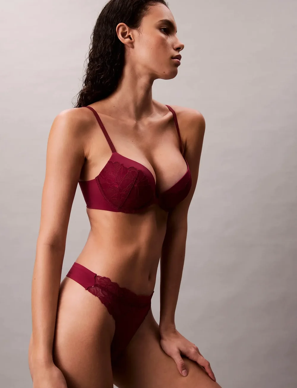 Calvin Klein - PUSH UP PLUNGE - push up bh - alluring pink - 4