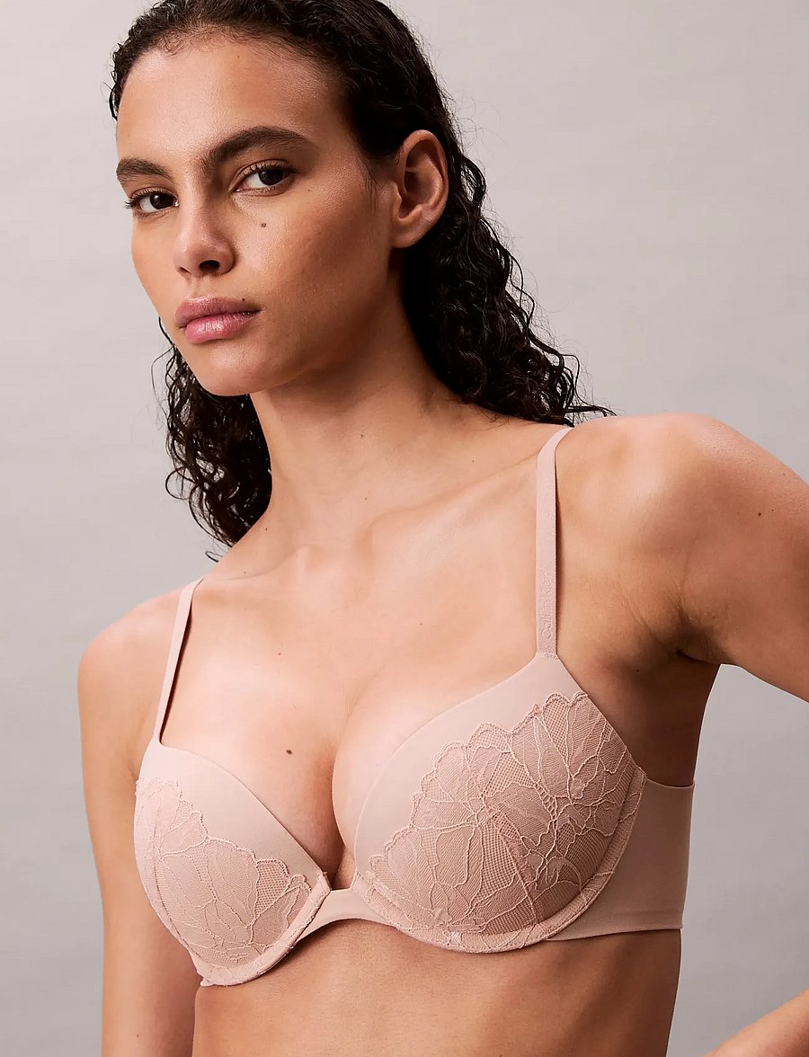 Calvin Klein - PUSH UP PLUNGE - push up rinnahoidjad - cedar - 4
