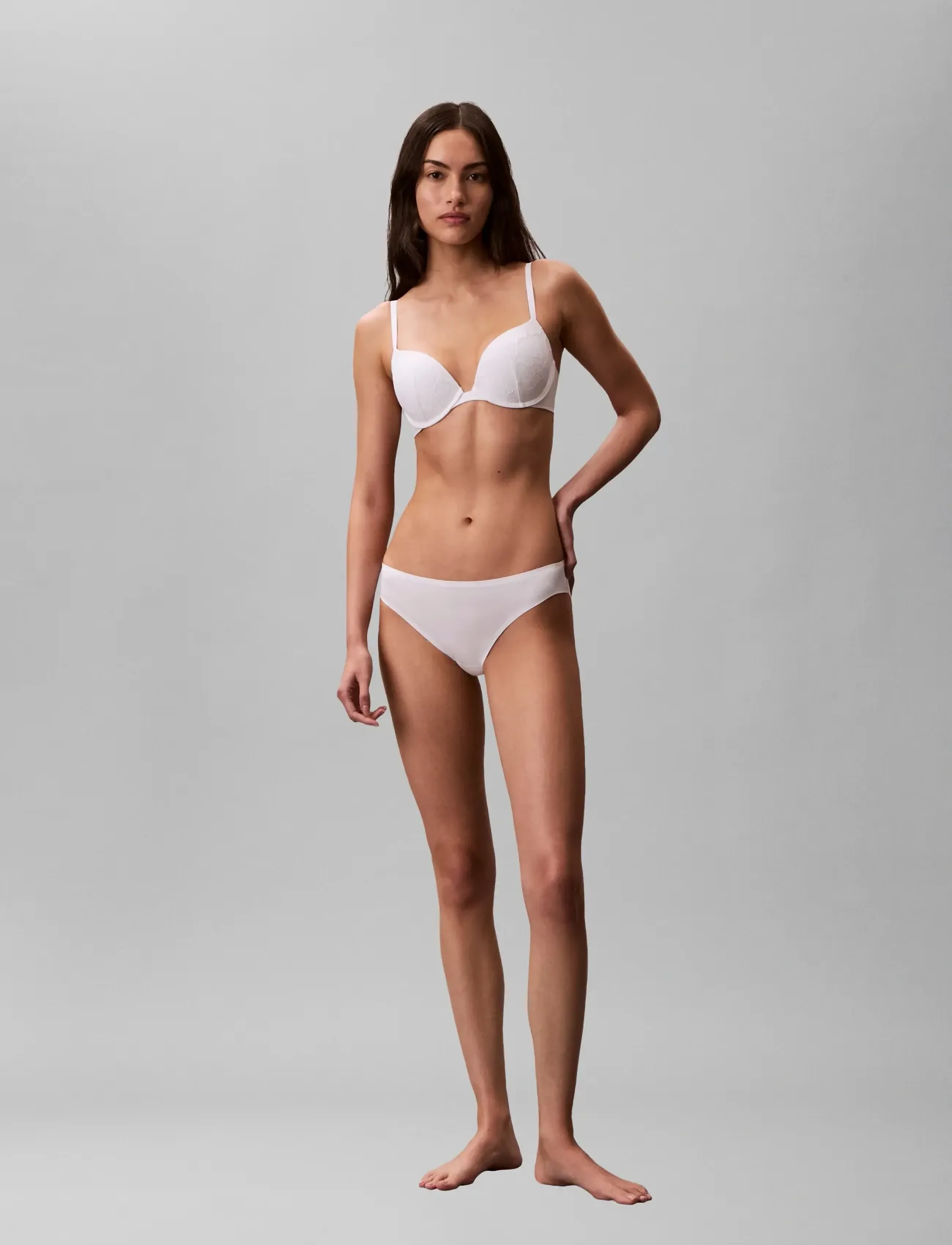 Calvin Klein Push Up Plunge, 75 C, Bras & Oberteile, Weiß - Bras, Frauen