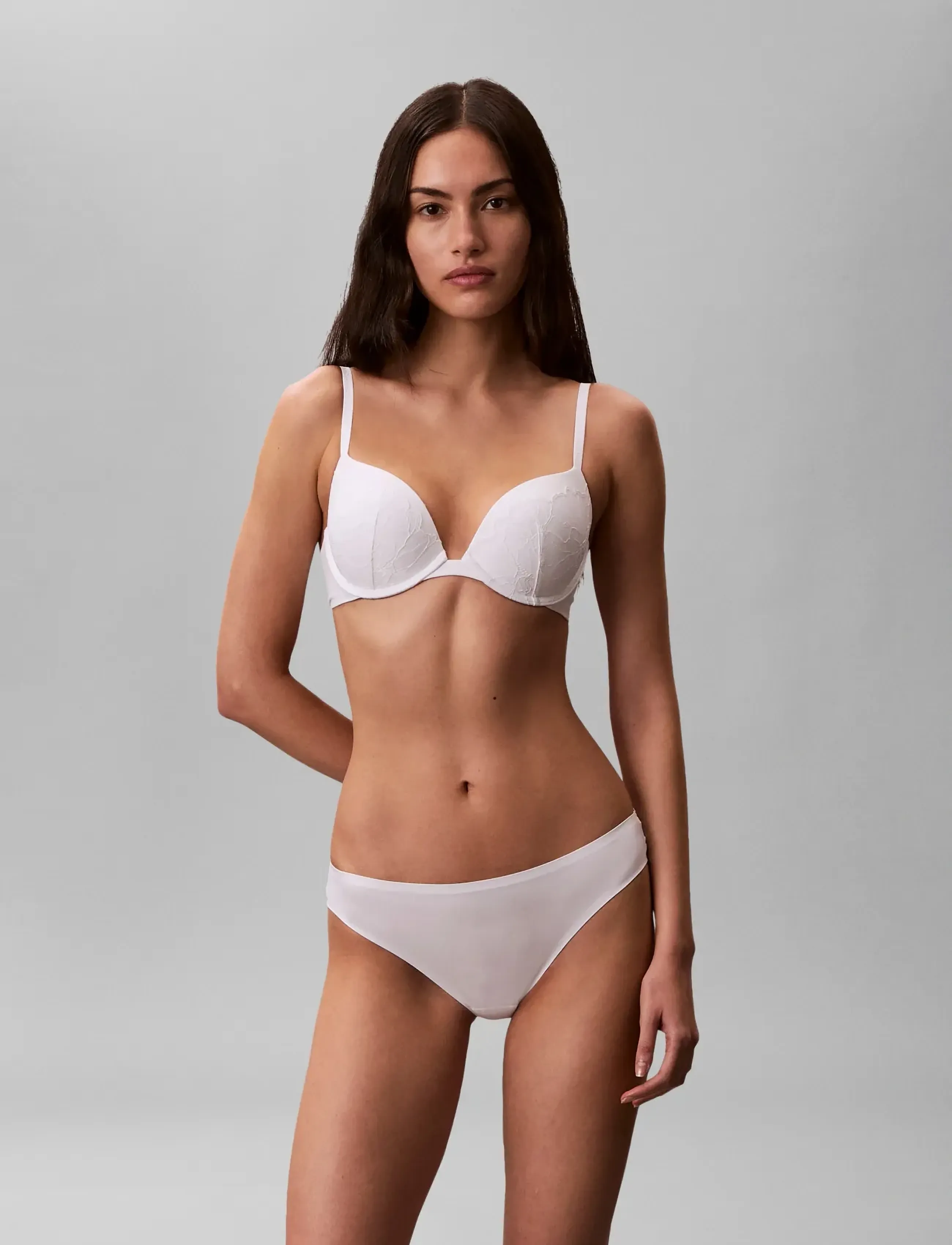 Calvin Klein - PUSH UP PLUNGE - push-up bh:ar - white - 4
