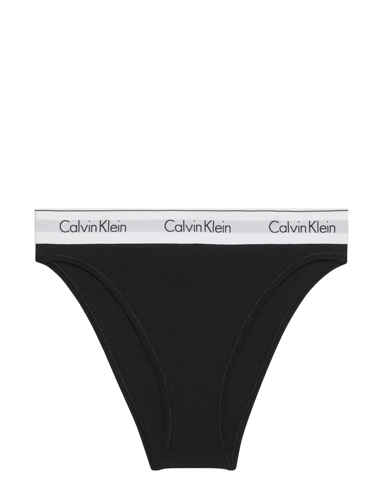 Calvin Klein HIGH LEG BIKINI - Briefs - BLACK / black