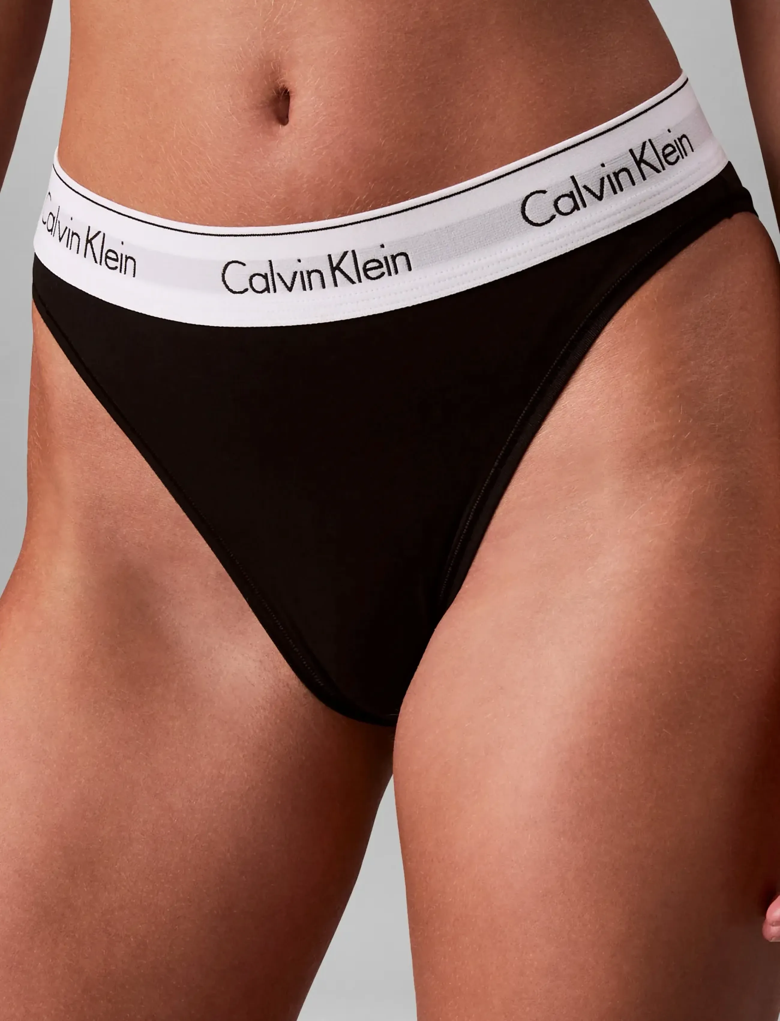 Calvin Klein - HIGH LEG BIKINI - laveste priser - black - 4