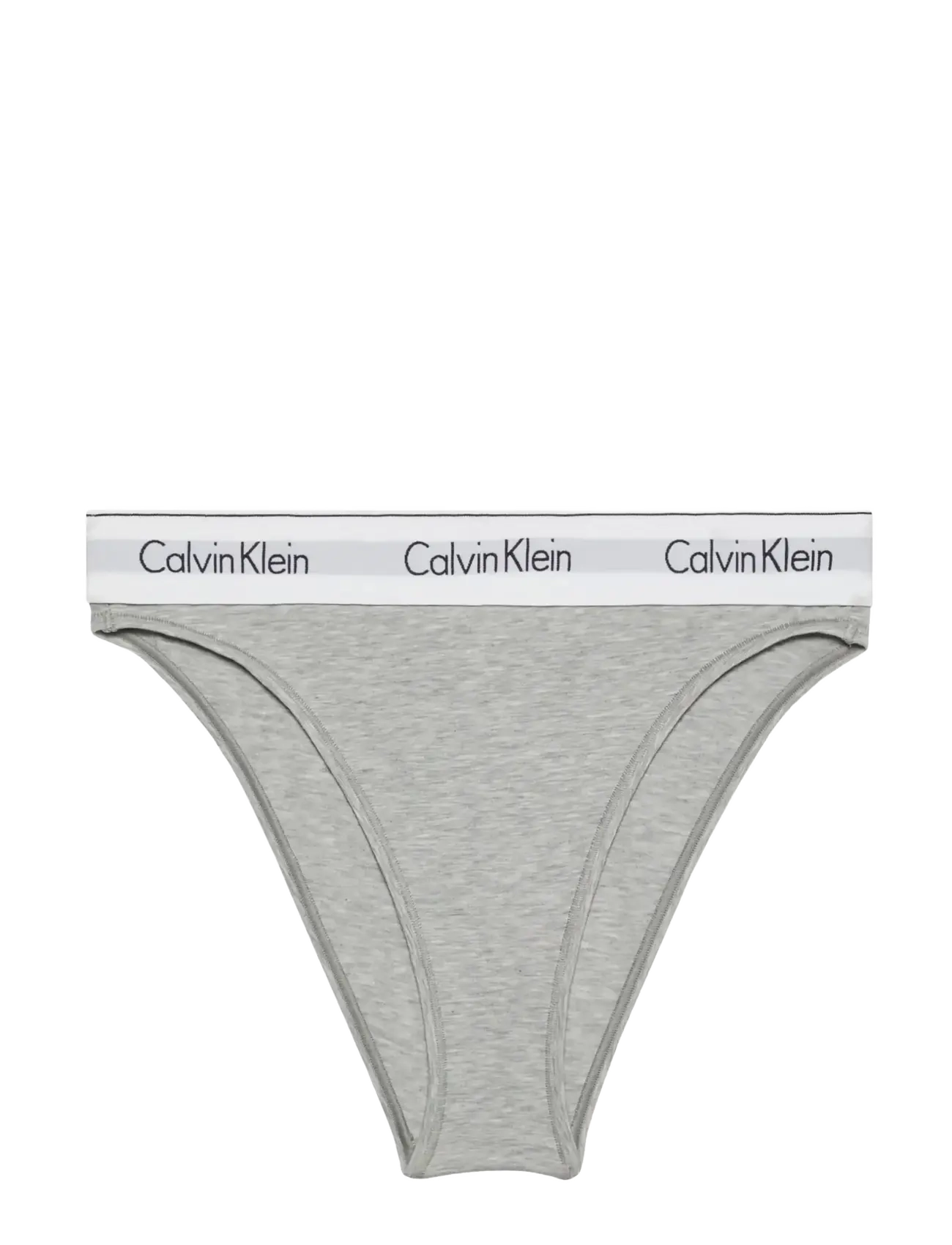 Calvin Klein HIGH LEG BIKINI - Trusser - GREY HEATHER / grey