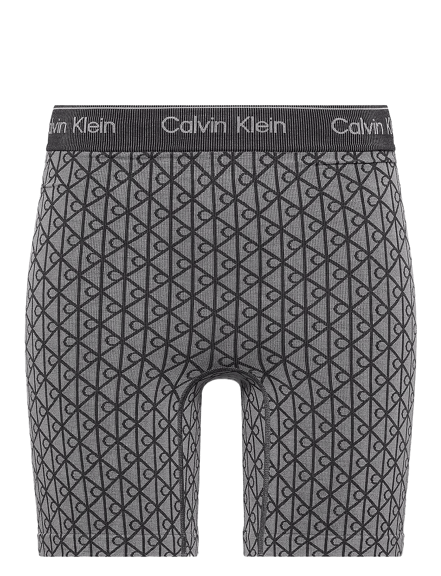 Calvin Klein - MID THIGH SHORT - 1/2 länge - seamless emblem pale liquid grey - 0